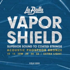 Струны для акустической гитары La Bella VSA1050 Vapor Shield 10-50