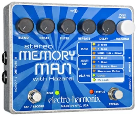 Педаль эффектов Electro-Harmonix Stereo Memory Man w/Hazarai