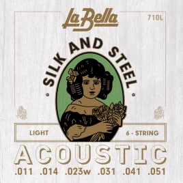 Струны для акустической гитары La Bella 710L 11-51
