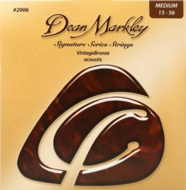 Струны для акустической гитары Dean Markley DM2006 Vintage Bronze, 13-56