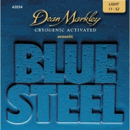 Струны для акустической гитары Dean Markley DM2034 Blue Steel 11-52