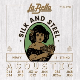 Струны акустической гитары La Bella 710-12H 14-68