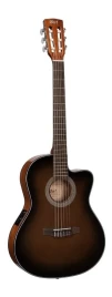Классическая гитара со звукоснимателем Cort JADE-E Nylon DBB Jade Series