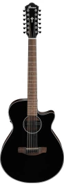 12-струнная электроакустическая гитара IBANEZ AEG5012-BKH