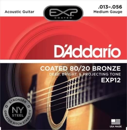 Струны для акустической гитары D'addario EXP12 13-56