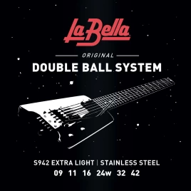 Струны для безголовой электрогитары La Bella S942 9-42