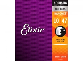 Струны для 12-струнной акустической гитары Elixir 11152 10-47