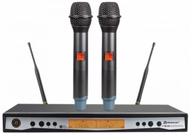 Радиосистема вокальная с 2 ручными микрофонами Relacart UR-111D-2H