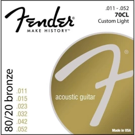 Струны для акустической гитары FENDER 70CL .011-.050