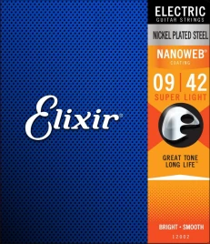 Струны для электрогитары Elixir Nanoweb 12002 9-42