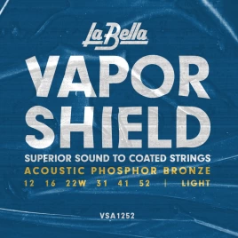 Струны для акустической гитары La Bella VSA1252 Vapor Shield 12-52