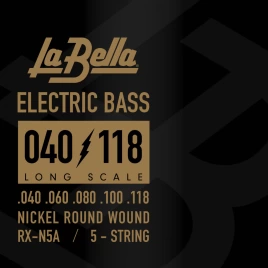Струны для бас-гитары  La Bella RX-N5A 40-118