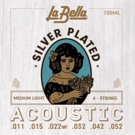 Струны для акустической гитары La Bella 700ML 11-52