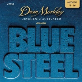 Струны для акустической гитары Dean Markley DM2038 Blue Steel , латунь, 13-56