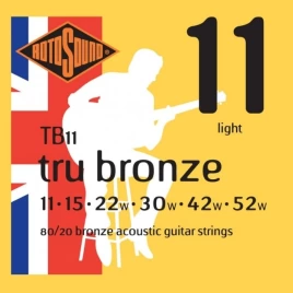 Струны для акустической гитары ROTOSOUND TB11 STRINGS 80/20 BRONZE 11-52