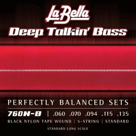 Струны для бас-гитары La Bella 760N-B 60-135