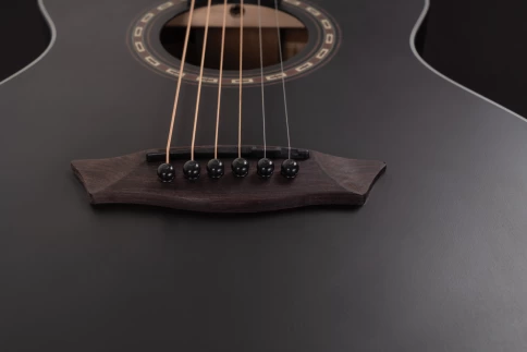 Акустическая гитара Washburn AGM5BMK Apprentice Mini GA Black Matte фото 5