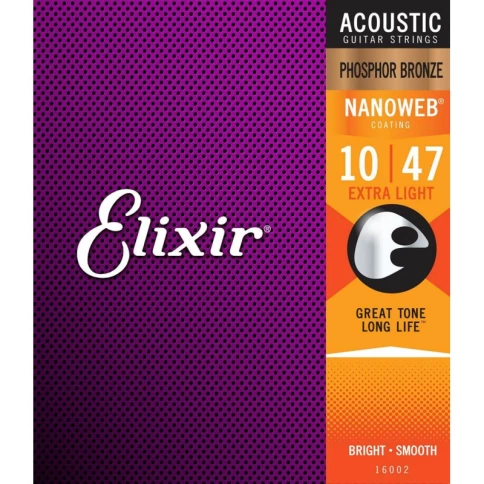 Струны для акустической гитары Elixir 16002 10-47 фото 1