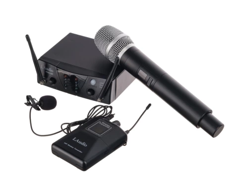 Радиосистема вокальная LAudio PRO2-MP с ручным передатчиком и петличкой фото 1