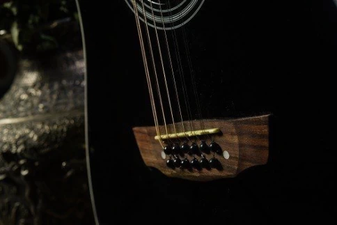 12-струнная электроакустическая гитара FLIGHT D-200 12 BK CEQ фото 3