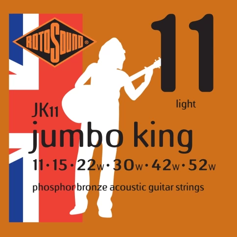 Струны для акустической гитары ROTOSOUND JK11 STRINGS PHOSPHOR фото 1