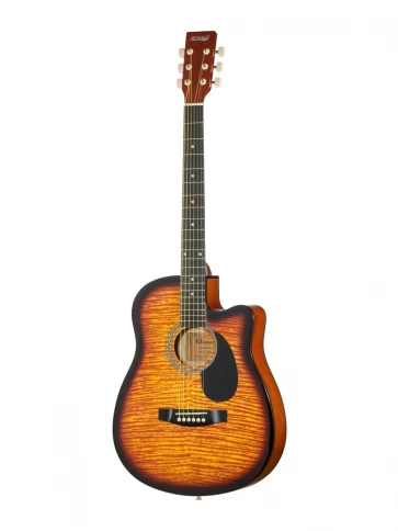 Акустическая гитара HOMAGE LF-3800CT-SB, фолк с вырезом фото 1
