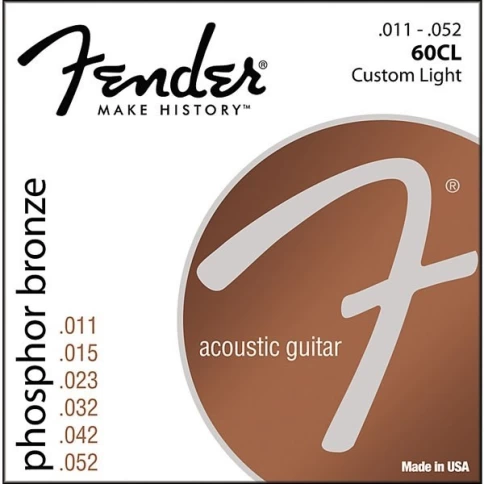 Струны для акустической гитары FENDER 60CL .011-.050 фото 1