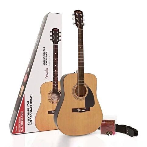 Акустическая гитара FENDER FA-115 DREADNOUGHT PACK NATURAL в комплекте фото 1