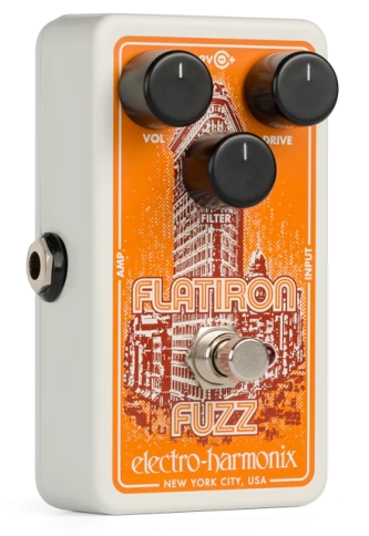 Педаль эффектов Electro-Harmonix Flatiron Fuzz Op-Amp Powered Fuzz фото 1