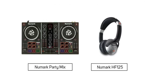 Numark Party Mix + Numark HF125 dj контроллер в комплекте с наушниками фото 1