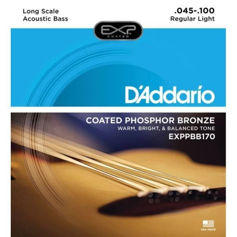 Струны для бас-гитары D'addario EXP170 45-130 фото 1