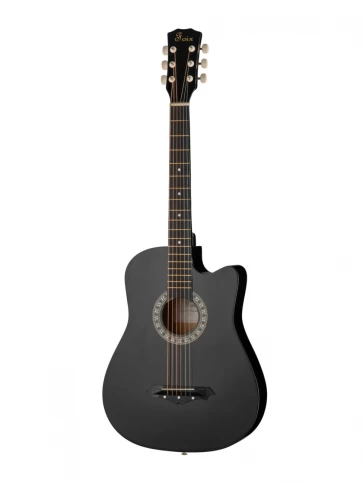 Акустическая гитара, черная, Foix FFG-2038C-BK фото 1