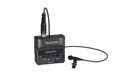 Tascam DR-10L портативный рекордер с петличным микрофоном фото 2