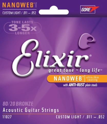 Струна для акустической гитары Elixir 14132 №4 0.32 фото 1