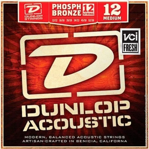 Струны для 12-струнной акустической гитары Dunlop DAP1252J 12-52 фото 1