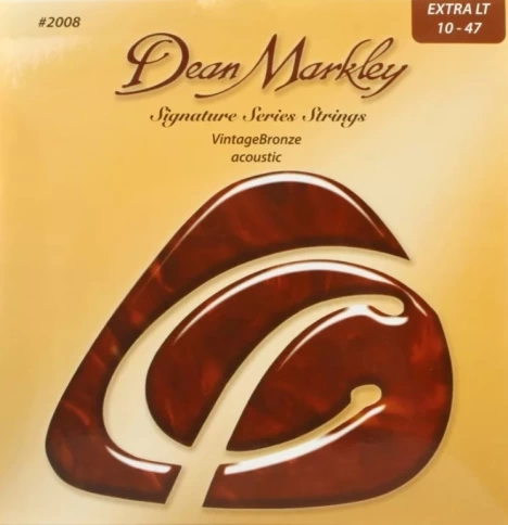 Струны для акустической гитары Dean Markley DM2008 Vintage Bronze, 10-47 фото 1
