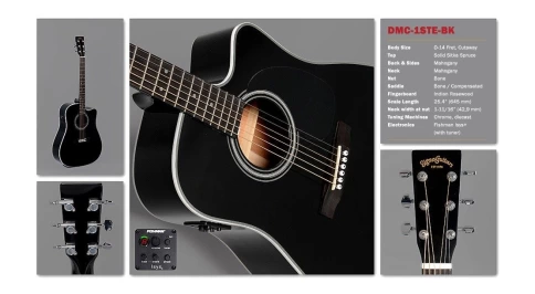 Электроакустическая гитара SIGMA DMC-1STE-BK фото 2