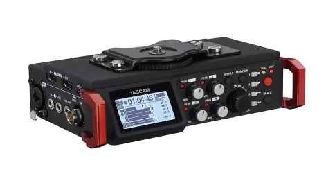 Tascam DR-701D 6-канальный портативный аудиорекордер для DSLR камер фото 2