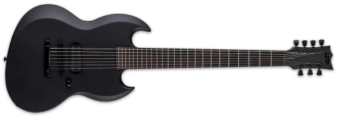 Электрогитара ESP LTD VIPER-7 BARITONE BLACK METAL Black Satin фото 1