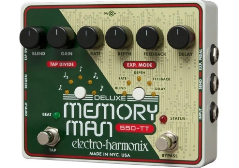 Педаль эффектов Electro-Harmonix Deluxe Memory Man Tap Tempo 550 фото 1