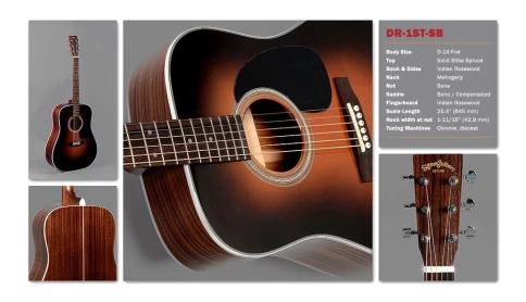 Акустическая гитара SIGMA DR-1ST-SB фото 3