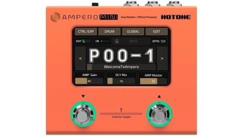 Гитарный процессор Hotone Ampero Mini (Orange) фото 1