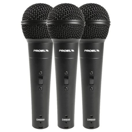 Комплект из 3 микрофонов Proel DM800KIT фото 1