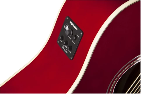 Электроакустическая гитара FENDER SONORAN S P CANDY APPLE RED V фото 5