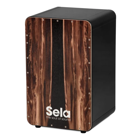 Кахон Sela SE107 серия CaSela Black Pro- Satin Nut, цвет - орех, цвет кахона - черный фото 1