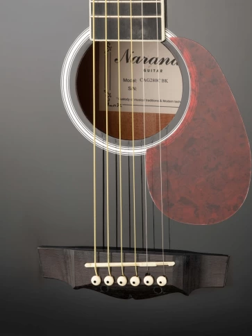 Акустическая гитара Naranda CAG280CBK фолк с вырезом фото 7