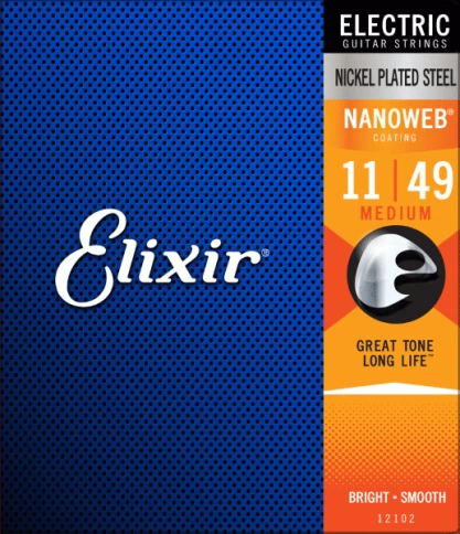 Струны для электрогитары Elixir Nanoweb 12102 11-49 фото 1