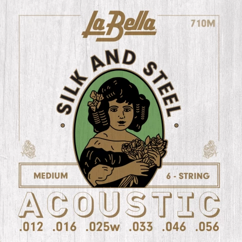 Струны для акустической гитары La Bella 710M 12-56 фото 1