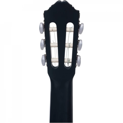 ALMIRES C-15 BKS - классическая гитара 4/4, верхн. дека-ель, корпус-красное дерево, цвет черный фото 4