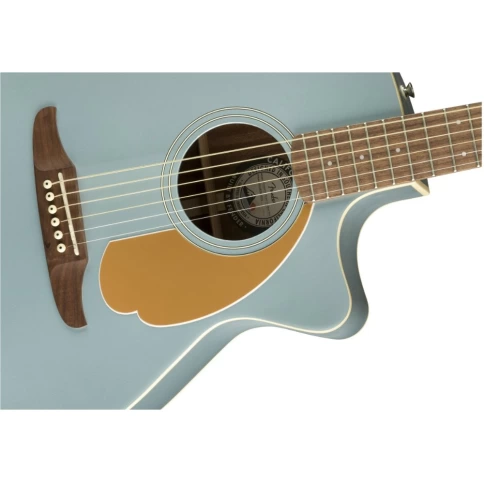 Электроакустическая гитара Fender Newporter Player WN Ice Blue Satin фото 3